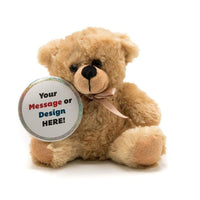 Wholesale Stuffed Animals -  Sparkle Custom-Printed Button for any Stuffed Animal (Bear not Included)  -  B1000