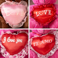 Stuffed ready-made valentine heart cushions