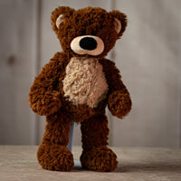 14" Fine Furry Friends plush set brown teddy bear