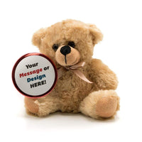 Wholesale Stuffed Animals -  Red Custom-Printed Button for any Stuffed Animal (Bear not Included)  -  B1000