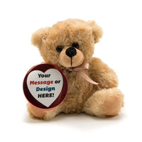 Wholesale Stuffed Animals -  Red Heart Custom-Printed Button for any Stuffed Animal (Bear not Included)  -  B1000