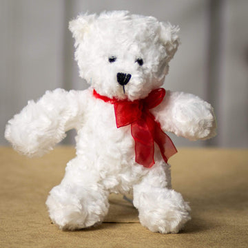 10" Classic Chenille Bears — White