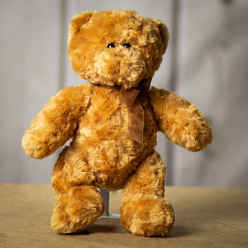 14" Classic Large Chenille Bears — Beige