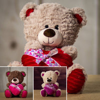 10" Gift Heart Teddy Bear Trio