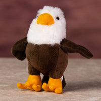 A eagle that is 5 inches tall while standing
