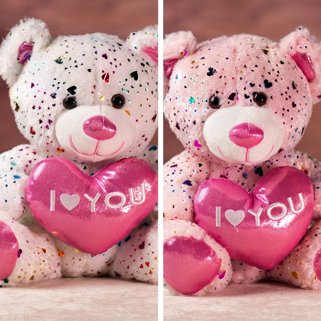 10 valentine heart confetti bear duo with i love you heart 