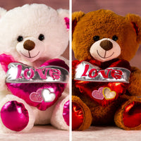14 in big valentines bear with shiny love heart