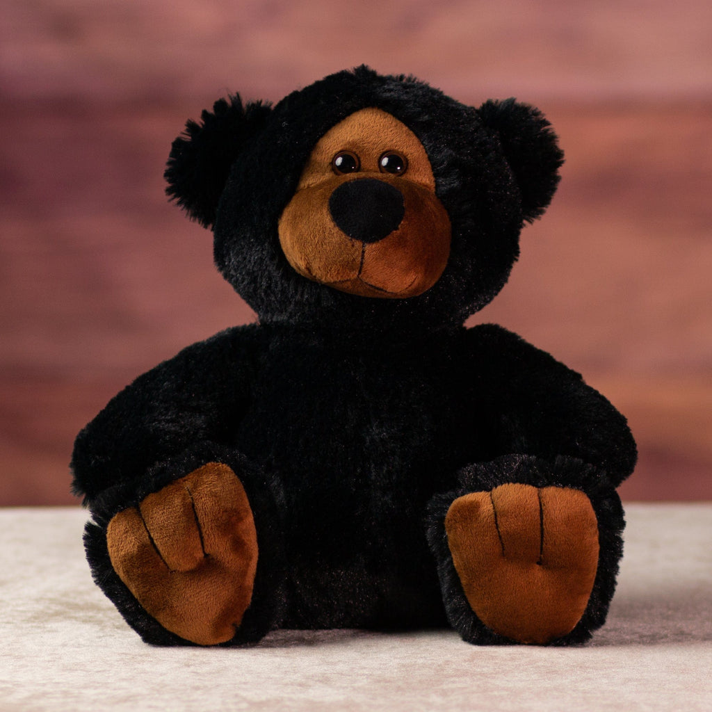 10 in stuffed wild black bear