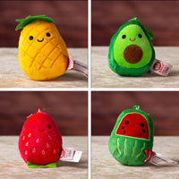 4 in stuffed foodie key chain clips
