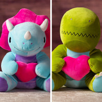 12 in stuffed valentines dinosaur