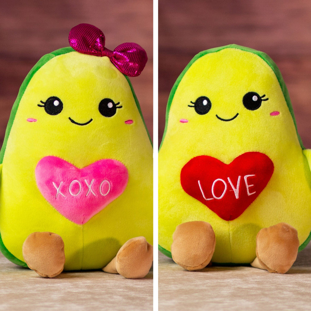 9 in stuffed valentines avocado holding a heart